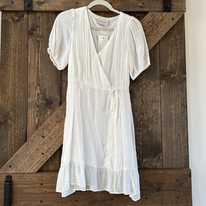 Brand new never worn white wrap dress